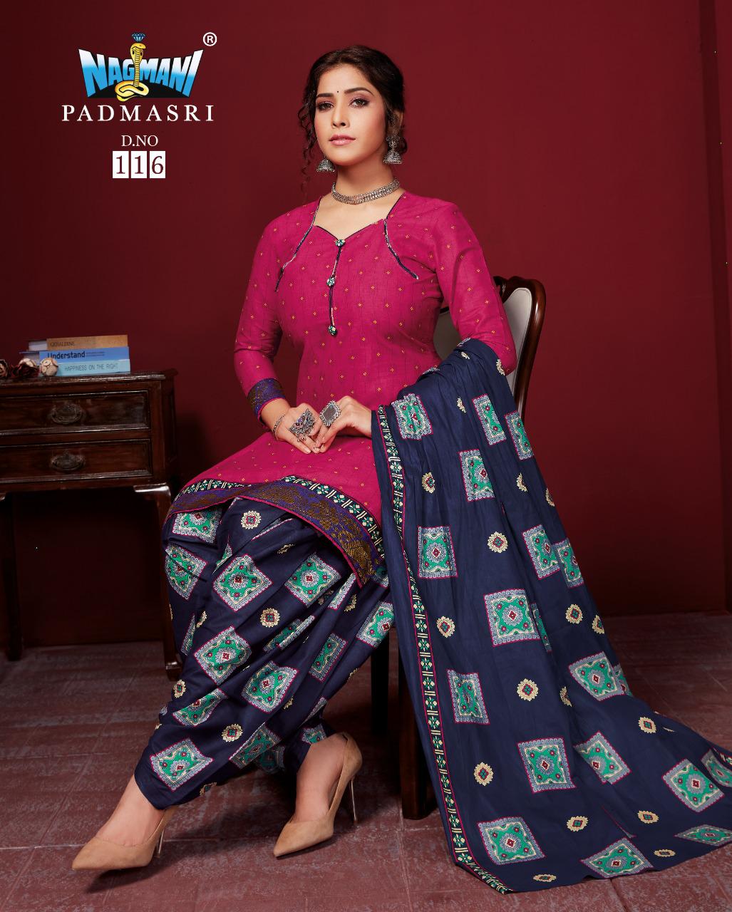Nagmani Padmashri 11 Latest fancy Regular Casual Wear Printed Cotton Salwar Suit Collection
