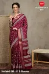 Apple Holland Silk 97 Silk Blend Printed Ladies Saree Wholesale Market In Surat
