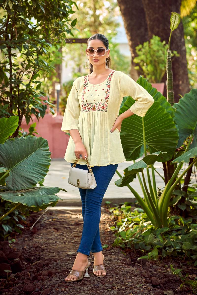 Pulpy Vol 15 By Tips Tops Rayon Fancy Western Ladies Top Online Wholesale