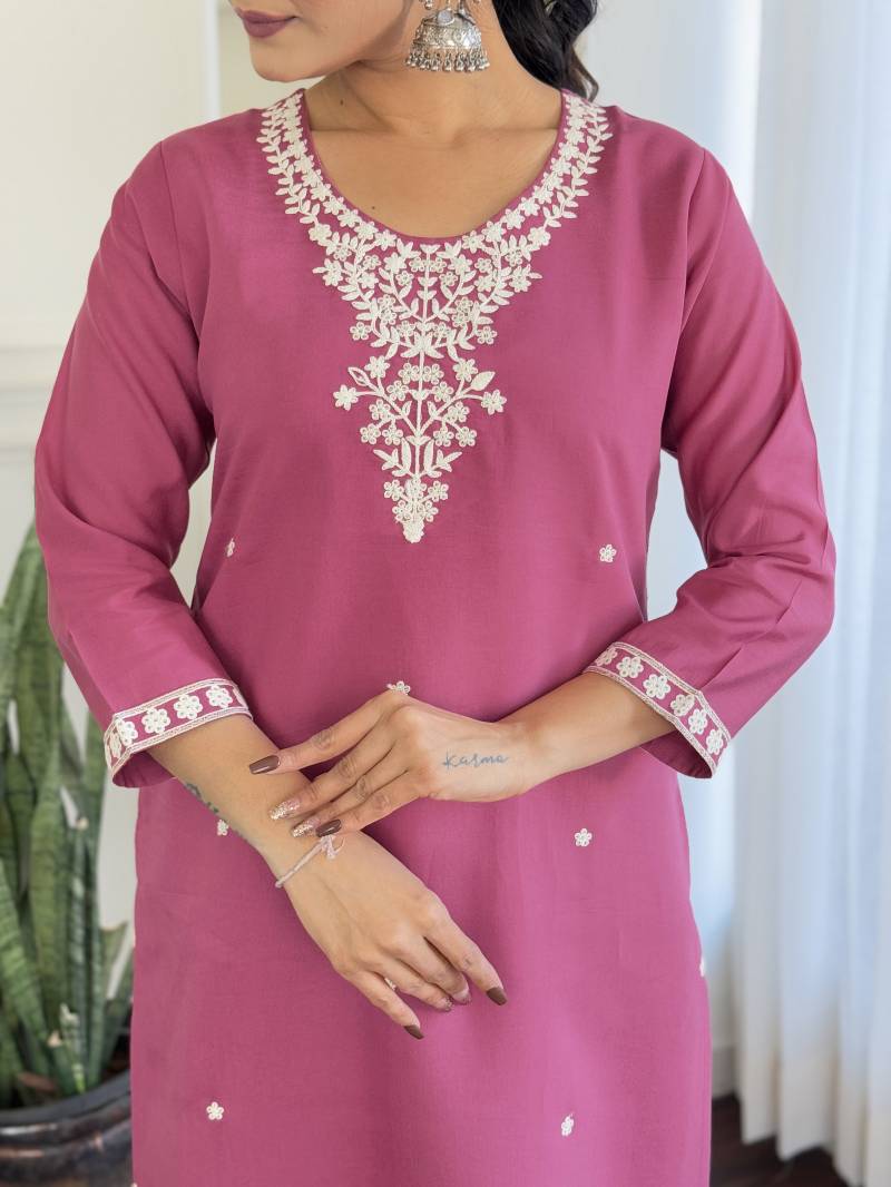 Liza 1 Chanderi Silk Fancy Kurti Bottom With Dupatta Wholesale Market In Surat With Price

