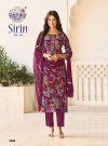 Sirin Vol 9 By Radhika Vertican Foil Printed Kurti With Bottom Dupatta