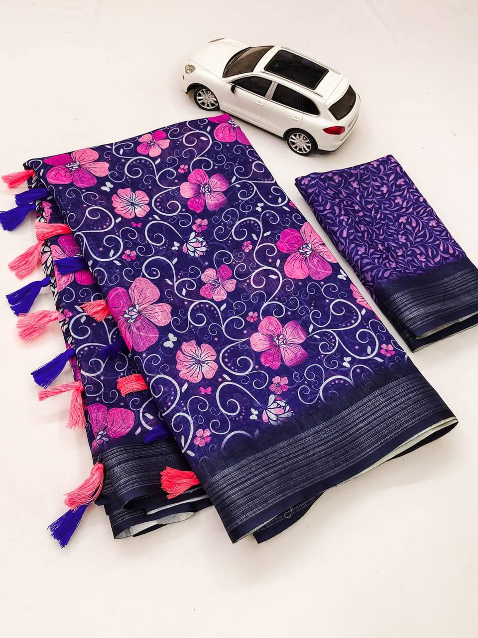 MG 288 Linen Printed Non Catalog Sarees