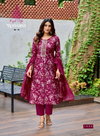 Romaniya Vol 1 By Kajal Style Vertican Kurti With Bottom Dupatta Orders In India