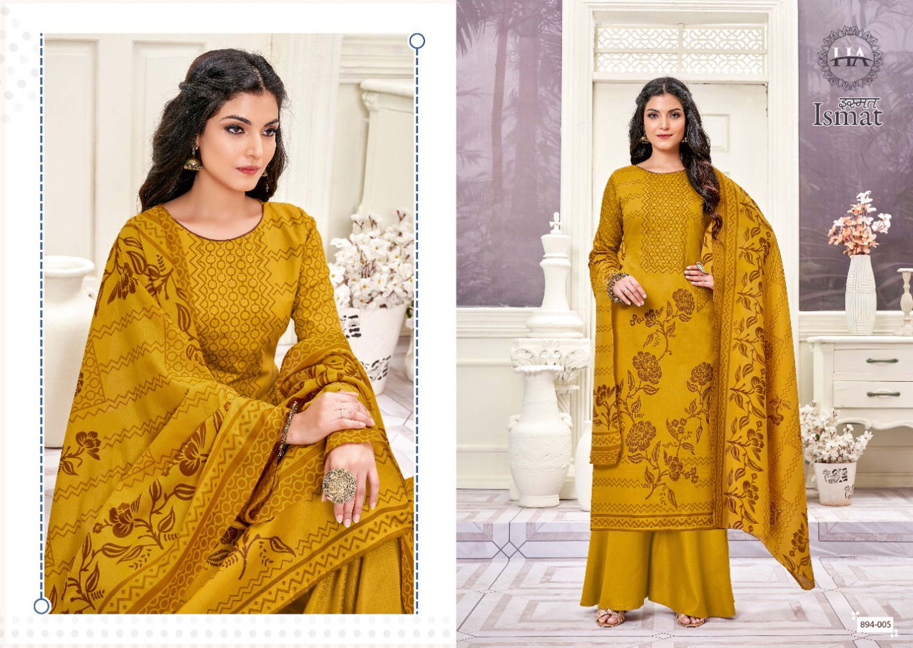 Harshit Ismat Casual Daily Wear Printed Jam Cotton Latest Dress Material Collection