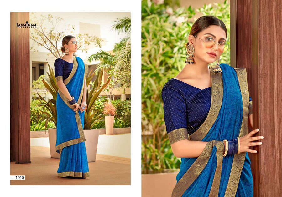 Kalista Shagun Casual Wear Georgette Printed Saree Collection
