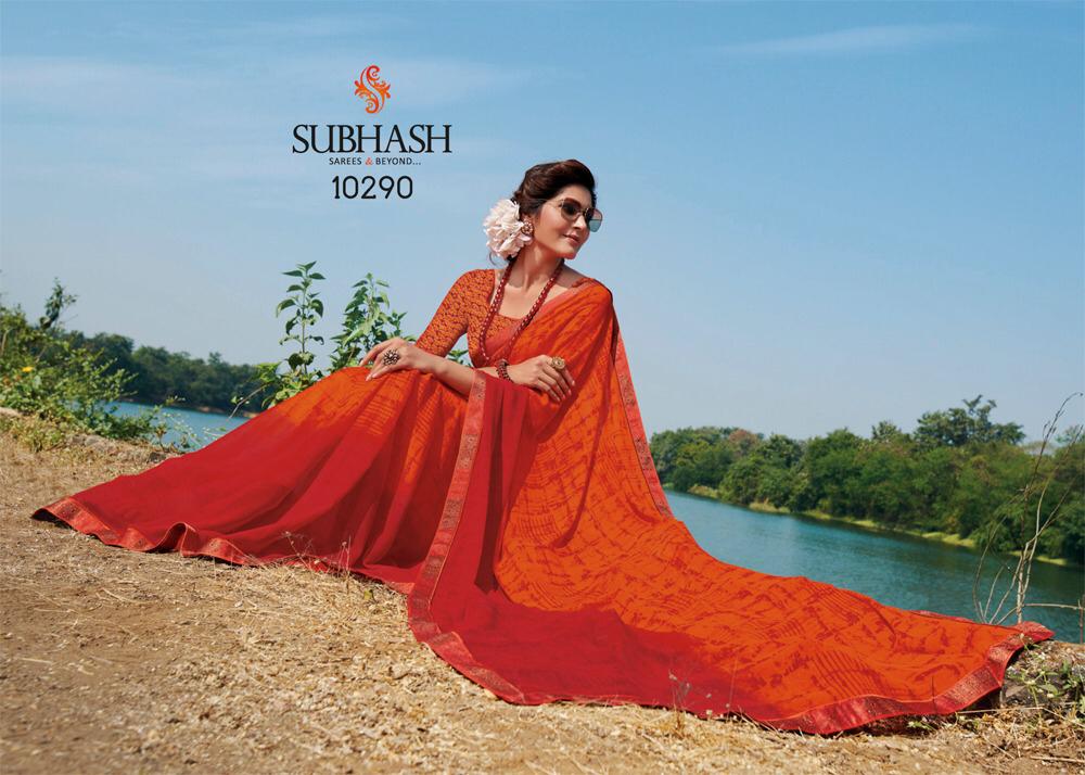 Subhash Hero 8 Latest Designer Printed casual Wear Saree Collection 