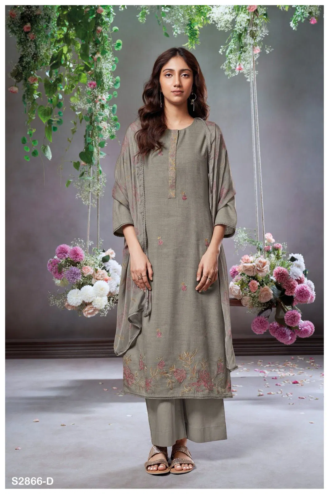 Selai 2866 By Ganga Cotton Designer Surat Salwar Suit Exporters In India