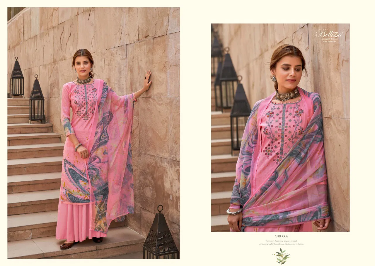 Belliza Maanjari Designer Premium Fancy Casual Wear Pure Cotton Digital Print With Heavy Embroidery Work Collection
