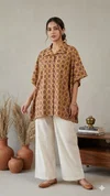 K 924 Vol 2 By Naisha Cotton Printed Kaftan Style Shirt Ladies Tops
