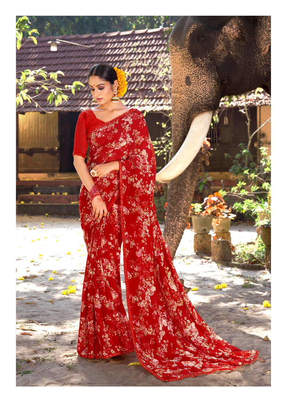 Kashvi Nirali Fancy Latest Fancy Designer Heavy Regular Casual Wear Chiffon Printed Sarees Collection
