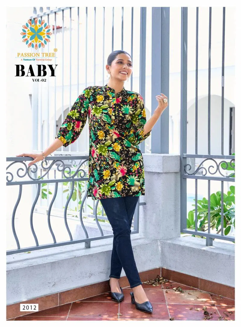 Baby Vol 2 By Passion Tree Rayon Short Tops Wholesale In India