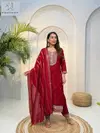Naisha K 216 Vol 2 Designer Rayon Worked Kurti With Bottom Dupatta Wholesale Online