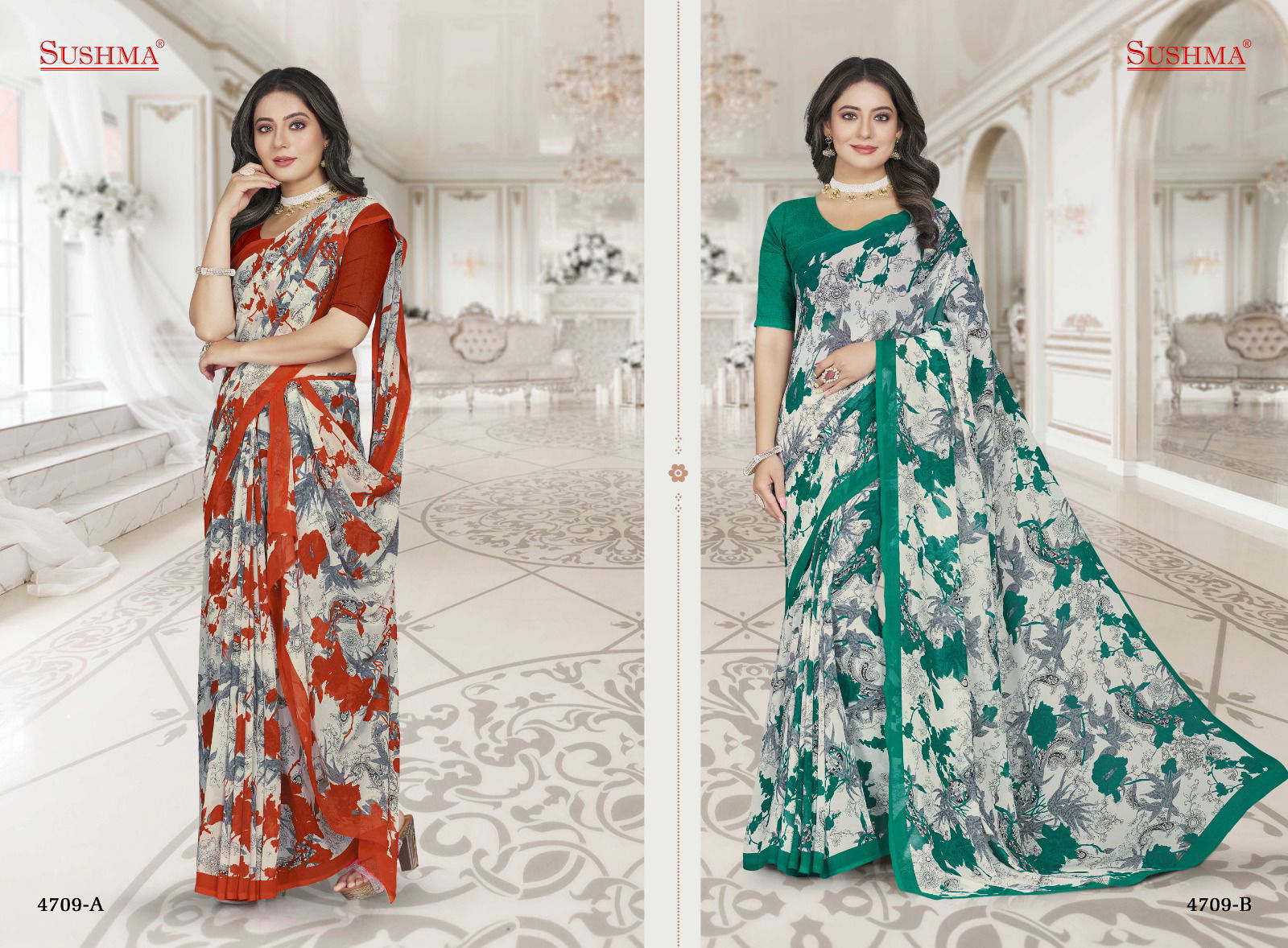 Stylilish Vol 47 By Sushma Georgette Daily Wear Sarees Catalog