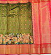 Kalamkari Zigzag 2 By Policona Fab Pattu Digital Printed Saree Orders In India