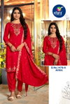 Avni By Vitara Silk Embroidery Online Kurti With Bottom Dupatta Wholesale