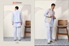 Viraasat Carnival by Shubhvastra Satin Silk Online Mens Kurta With Koti Bottom Wholesale