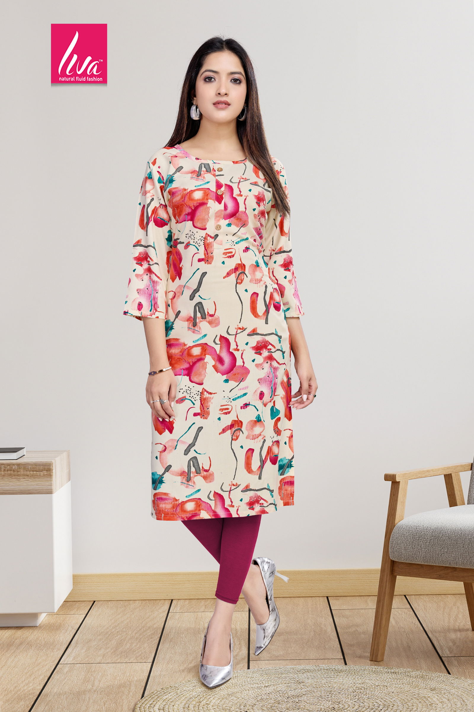 1 Selvi Ultra Premium Rayon Foil Printed Kurti Wholesale Market In Surat