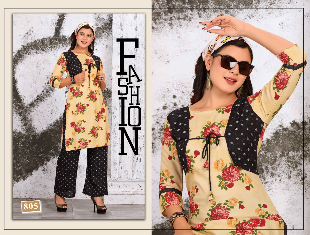 Trendy Tip Top Heavy Latest Fancy Designer Rayon Printed Jacket Kurti With Bottom Collection

