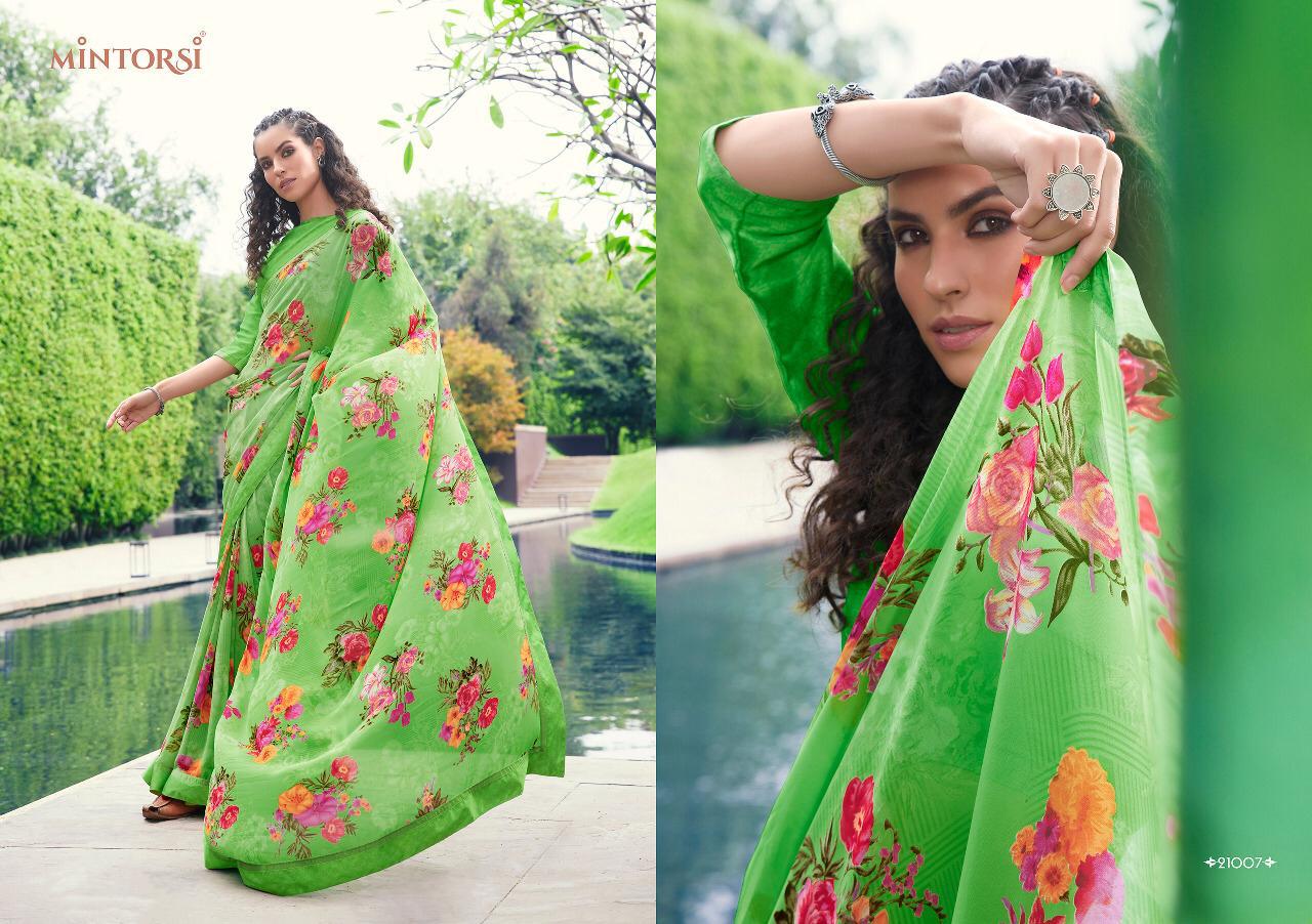 Tejal Mintorsi Weightless with satin lace and satin blouse Printed Designer Daily Wear and Party Wear Saree Collections