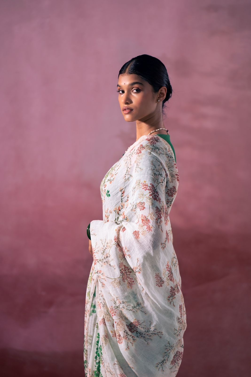 MG 331 Plain Line Printed Daily Wear Sarees Catalog