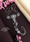 AD Diamond Silver And Rose Gold Hath Panja Accessories Catalog