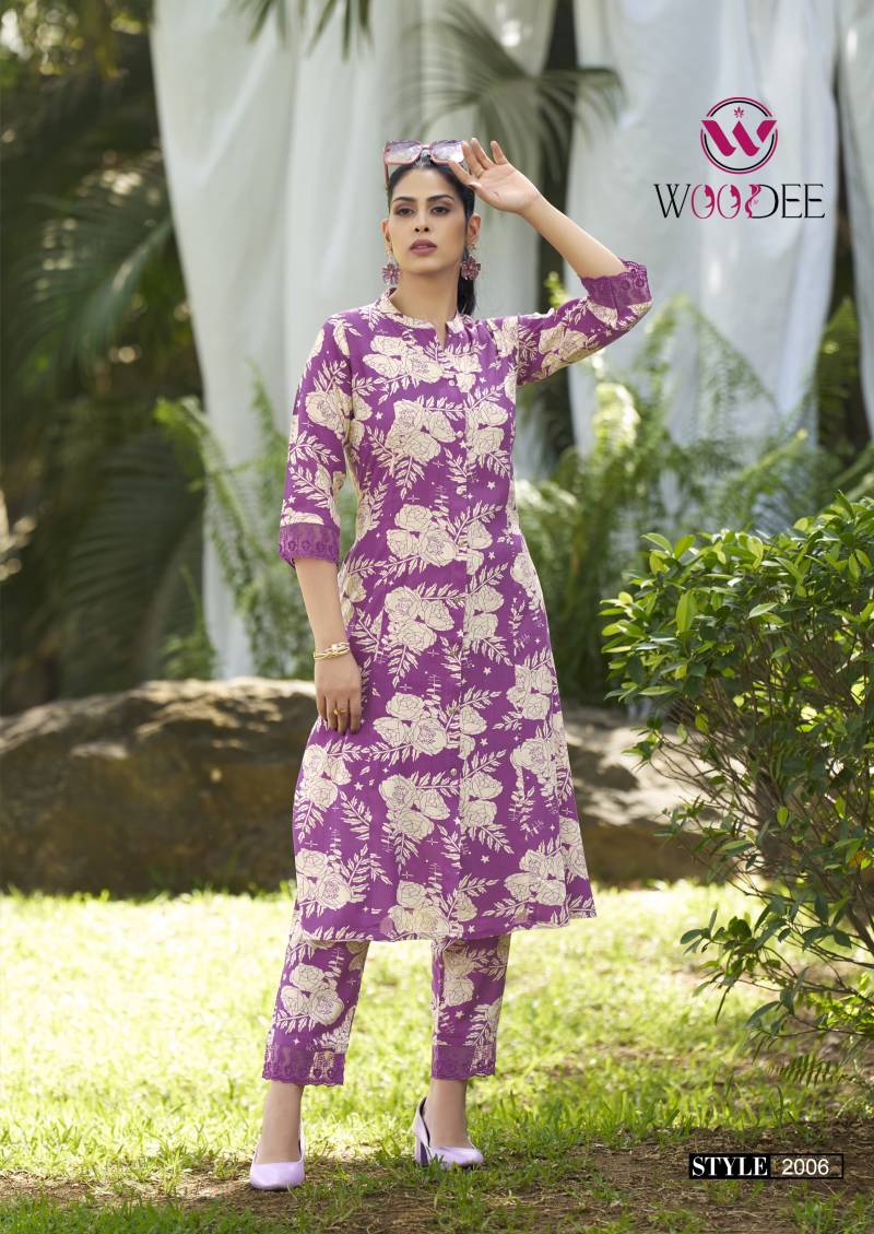 Shakira Vol 2 By Woodee Rayon Printed Co Ord Set Suppliers In India
