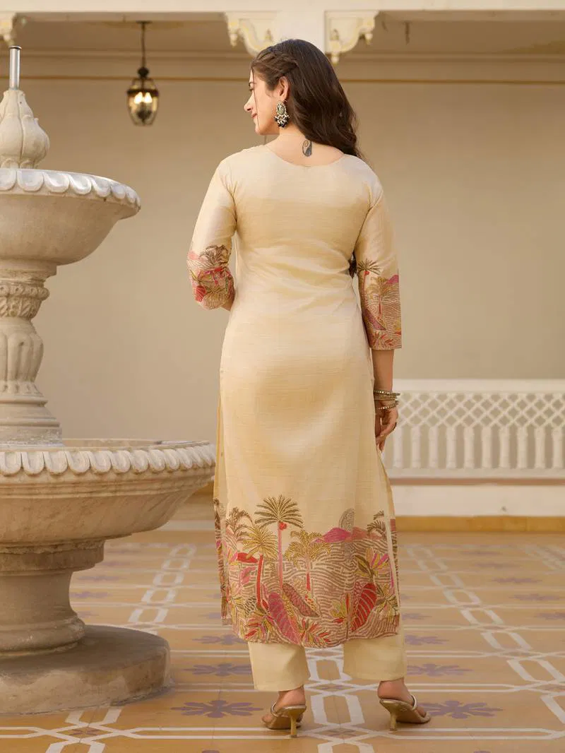 Hr 22 Viscose Assam Silk Fancy Kurti Bottom With Dupatta Online Wholesale