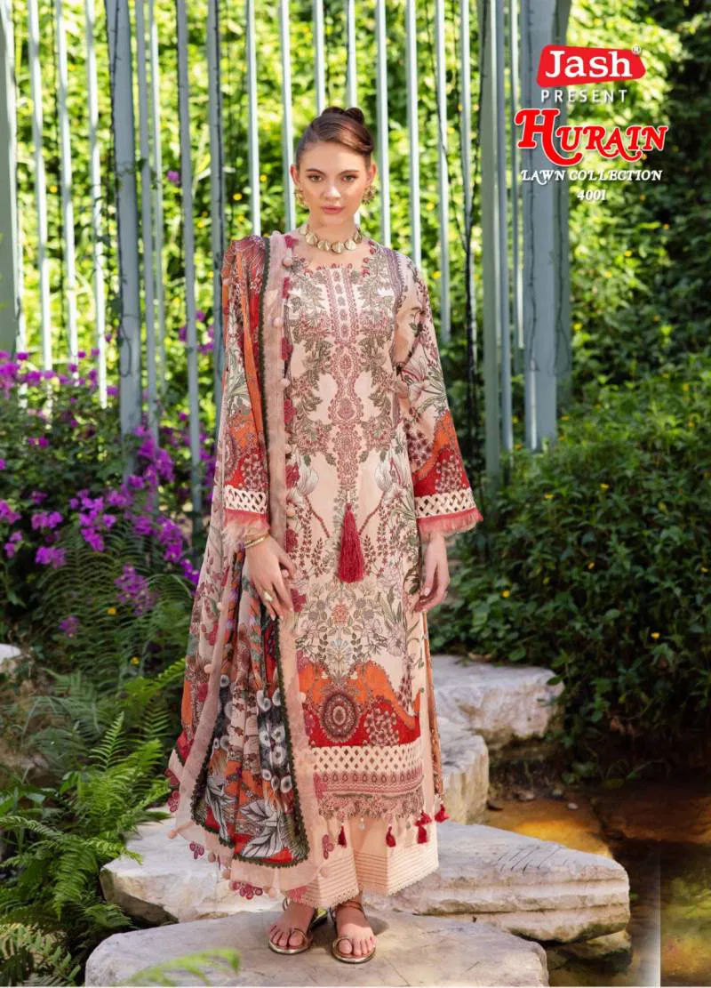 Hurain Vol 4 By Jash Printed Lawn Cotton Dress Material Suppliers In India