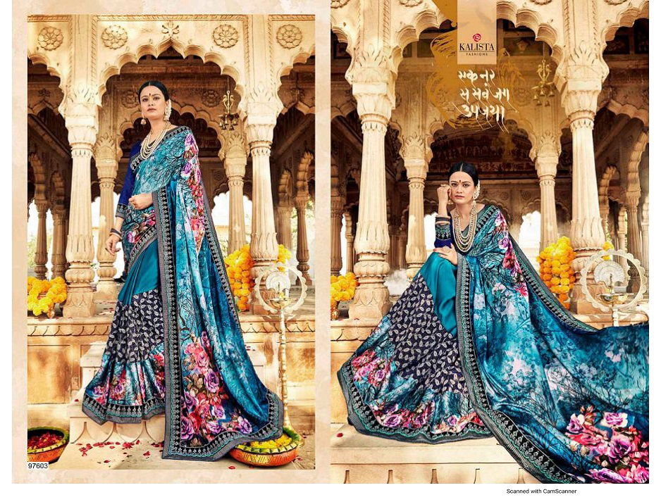 Kalista Autograph Nx Latest Fancy Designer Festive Wear Georgette Saree Collection
