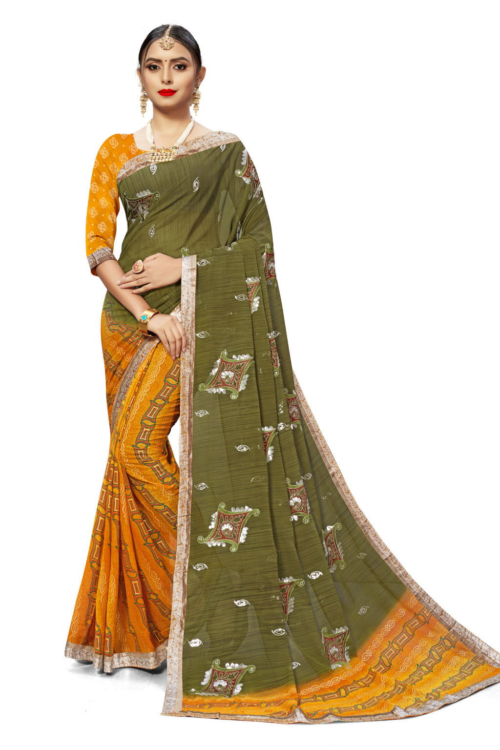 Sangam Daisy Latest Designer Festival Casual Wear Fancy Georgette saree collection