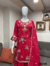 Red Colour Luxuria Vol 1 By Beriston Natural Crepe Sharara Suit BS103
