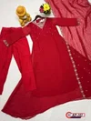 KF 102 Kalaai Georgette Embroidery Kurti With Bottom Dupatta 