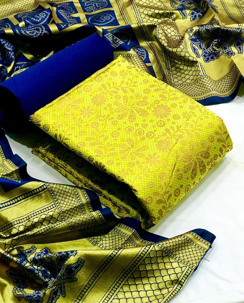 Banarasi Silk Dress 37 Designer Casual Wear Banarasi Dress Collection
