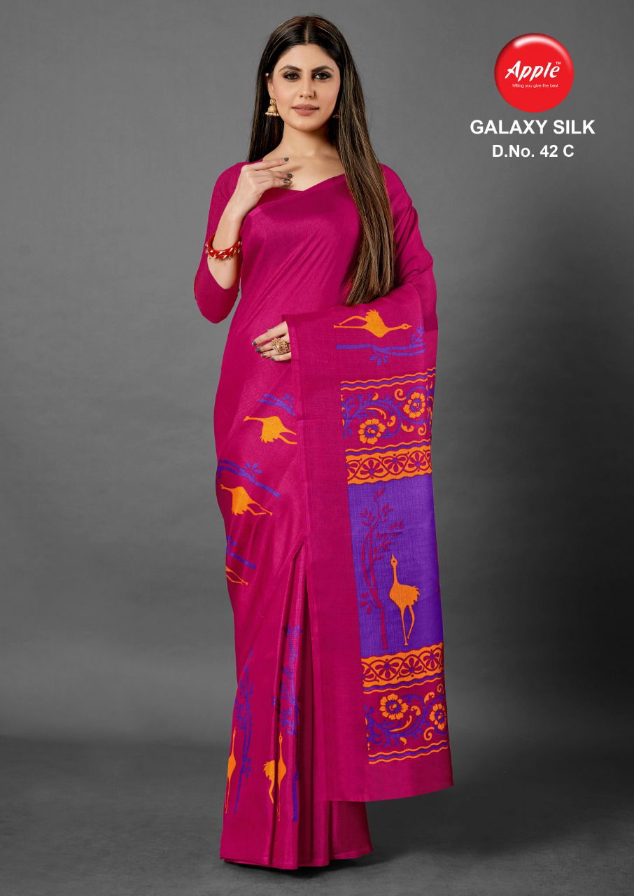 Galaxy Silk 42 Latest Designer Casual Wear Silk Saree Collection