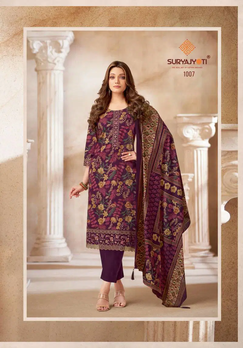 Pariza Advance Vol 1 By Suryajyoti Cotton Readymade Suits Suppliers In Mumbai