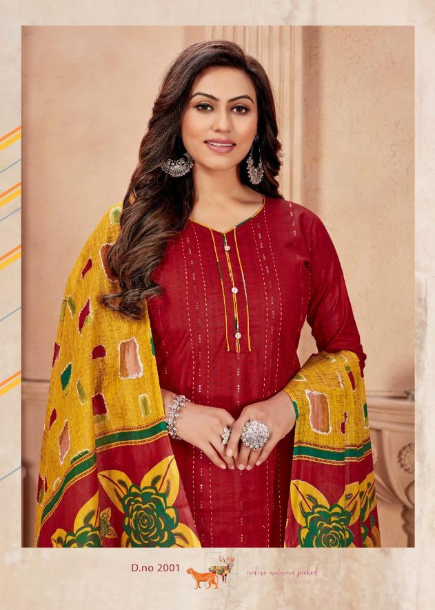 Balaji Niharika Casual Daily Wear Cotton Printed Latest Dress Material Collection