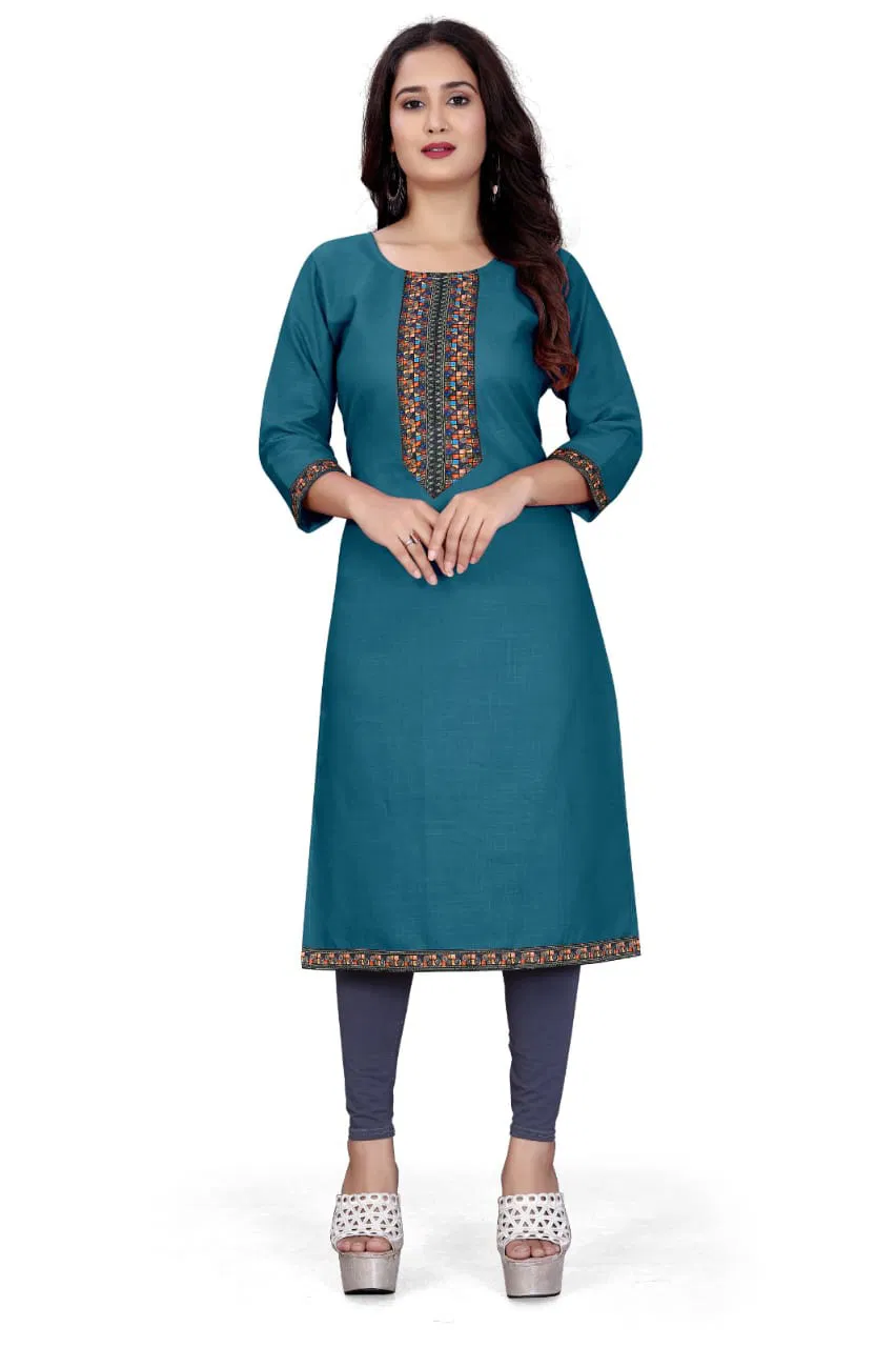 BS 42 Krishi Daily Wear Cotton Digital Printed Kurtis Suppliers In India
