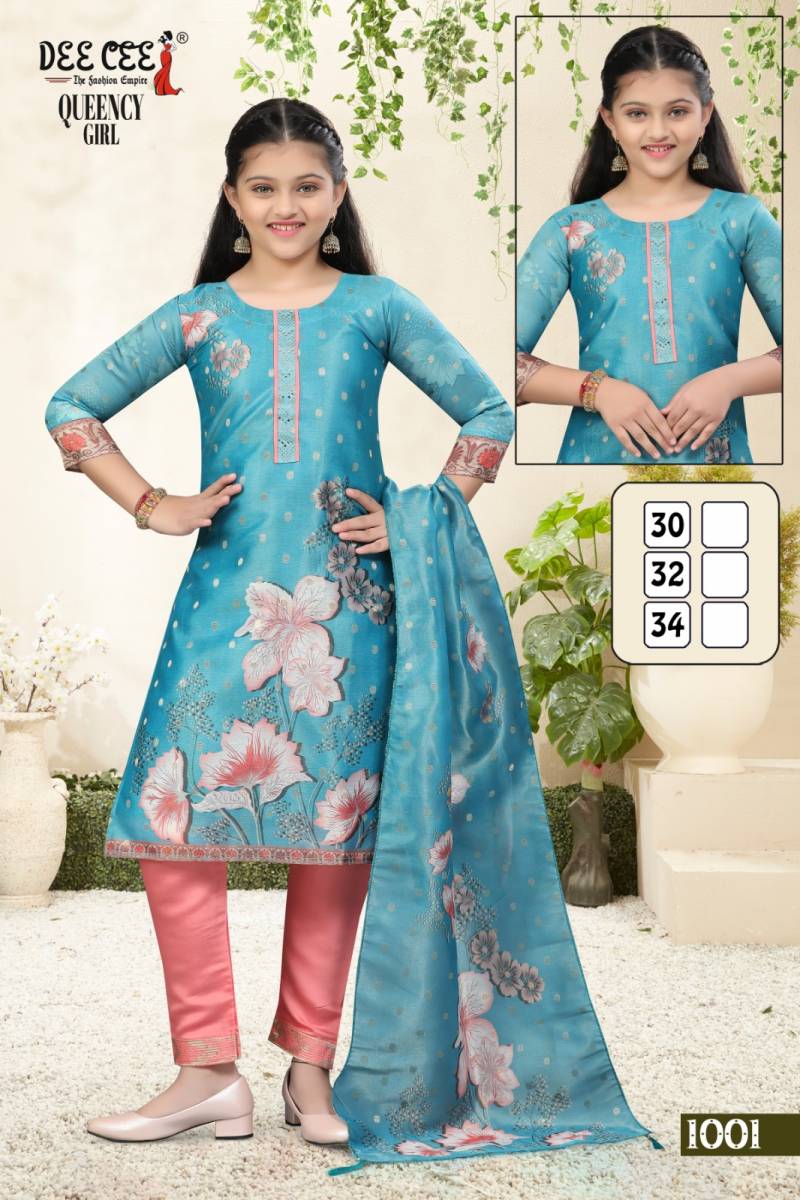 Queency Girl By Deecee Digital Printed Kurti Bottom With Dupatta Wholesale Clothing Suppliers In India