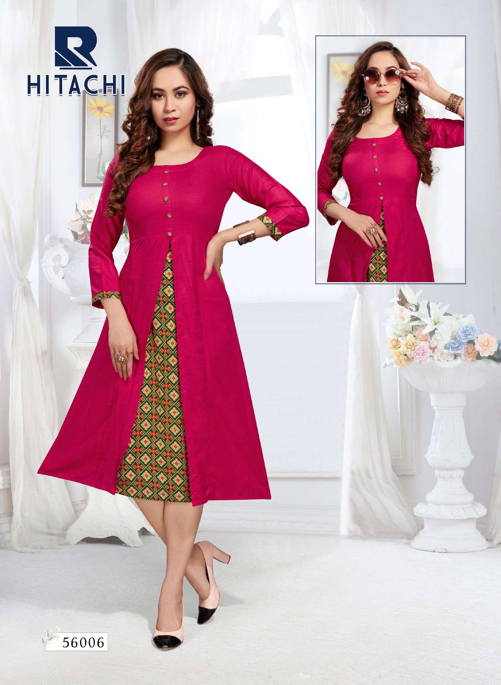 Raashi Hitachi Regular Wear Rayon Printed Anarkali Kurti Collection