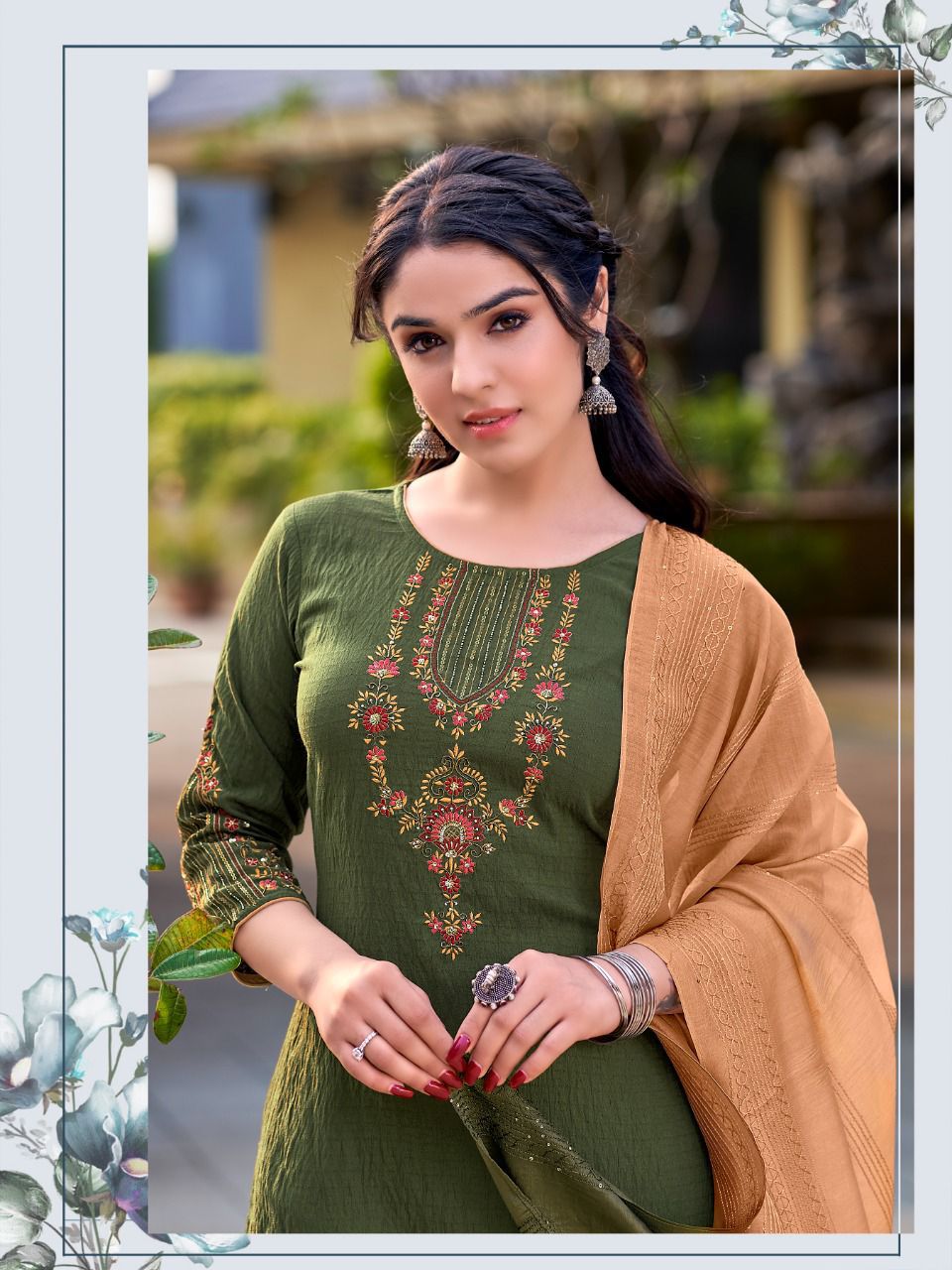 Ladies Flavour Copper Stone 7 Fancy Festive Wear Designer Latest 
Ready Made Collection