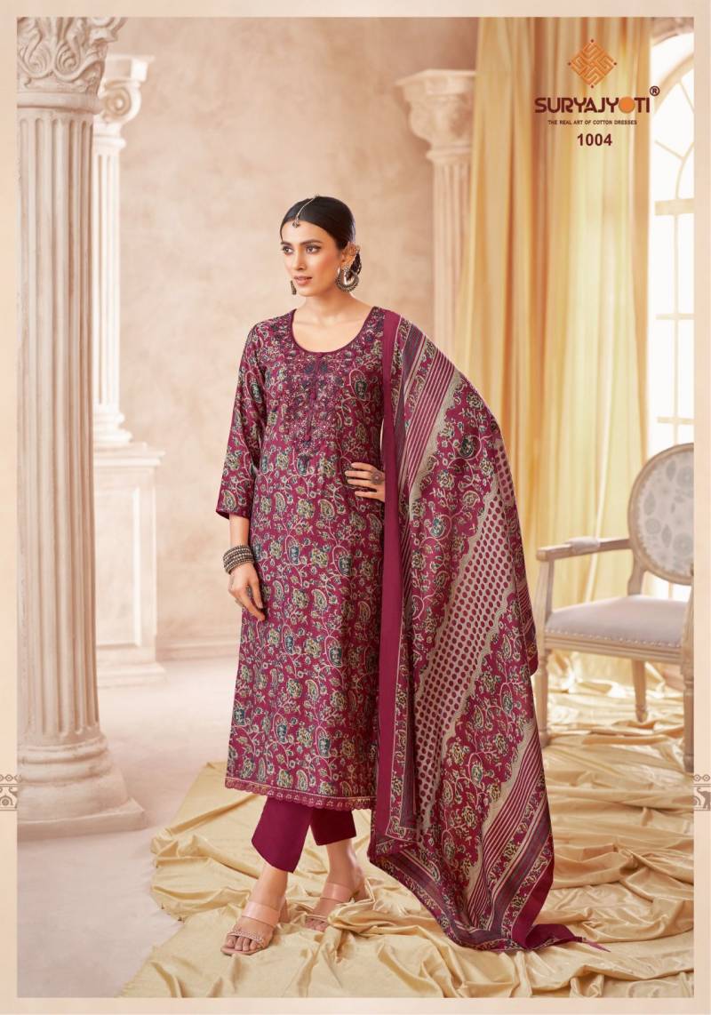 Kesha Vol 1 By Suryajyoti Modal Discharge Dress Material Suppliers In India