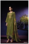 Oviana 3943 By Ganga Satin Cotton Embroidered Salwar Suit Wholesale Online