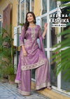 Kashvika By Afsana Viscose Shimmer Embroidery Readymade Suits Exporters In India