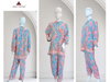 Silk Co Ord Set By Jelite Golden Foil Printed Poly Silk Top With Bottom Orders In India