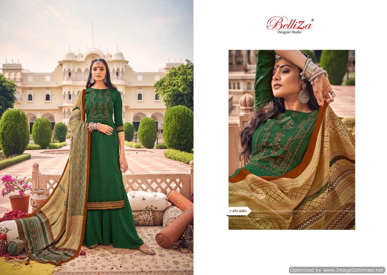 Belliza Zarina Pure Latest Fancy Designer Casual Wear Pashmina Designer Dress Material Collection
