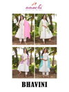 Bhavini By Aanchi Roman Silk Flair Wholesale Kurti With Bottom Dupatta In India