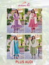 Plus Audi By Aanchi Vichitra Silk Kurti With Bottom Dupatta Wholesalers In Surat