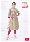 Saheli Vol 17 By Aarvi Cotton Printed Surat Straight Kurtis Wholesale Market