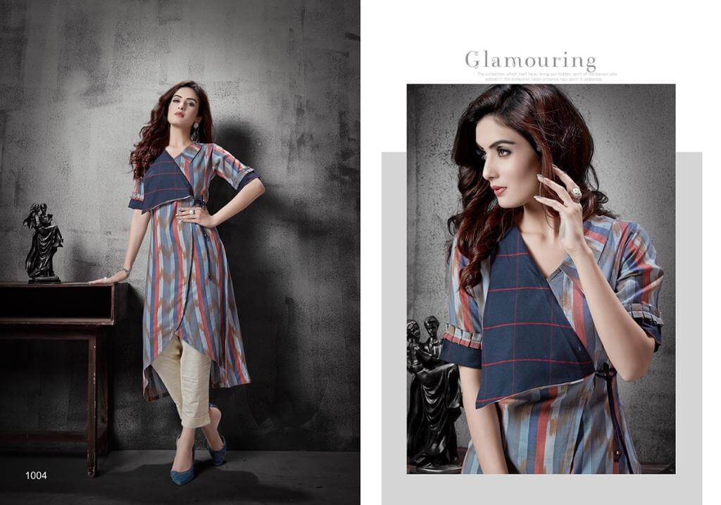 Vitamin Zoya Latest Fancy Party Wear  Handloom Cotton Printed Kurtis Collection
