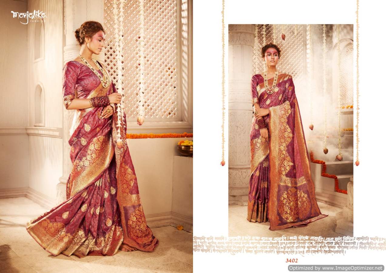 Monjolika Mira Silk Latest Designer Banarasi Silk Festive Wear Saree Collection 